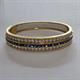 Importante bracciale in oro 18 carati, diamanti e 