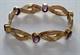 Bracciale in oro giallo 9 carati e ametiste