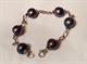 Bracciale in oro bianco 18 carati e perle Taithi