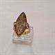 Anello in oro giallo basso titolo e brillanti