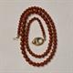 Collana in corallo rosso naturale e oro 18 carati
