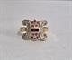 Anello stile Deco 'in oro
