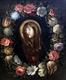 Vergine Maria tra ghirlanda di fiori 