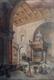 Presbiterio con ciborio di chiesa 