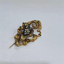 Lotto 41 - Spilla Borbonica in oro