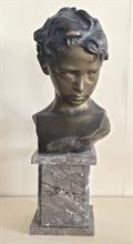 Lotto 33 - Busto fanciullo in bronzo 