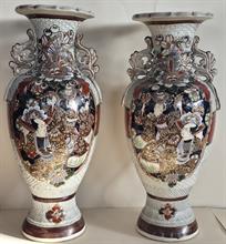 Lotto 40 - Coppia di vasi vintage in ceramica 