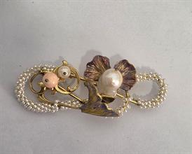 Lotto 73 - Elegante spilla stile Art Nouveau 