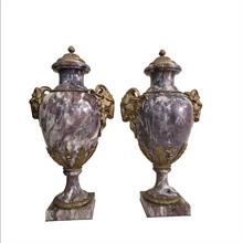 Lotto 89 - Coppia di vasi cassolette Napoleone III 