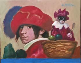 Lotto 2 - Cappello rosso e marionetta