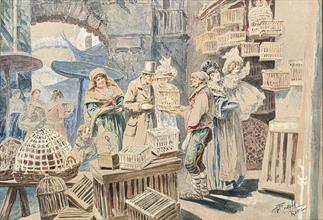 Lotto 15 - Il venditore di uccelli