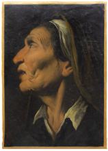 Lotto 45 - Ritratto di vecchia